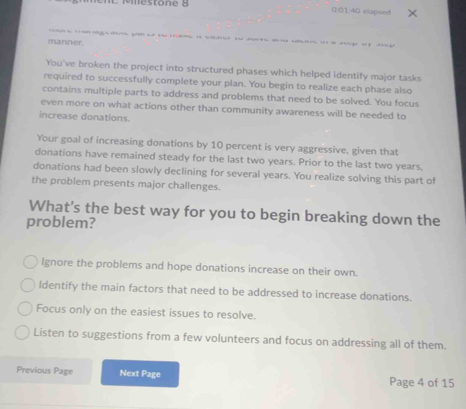 youve broken the project into structured phases which helped identify m…