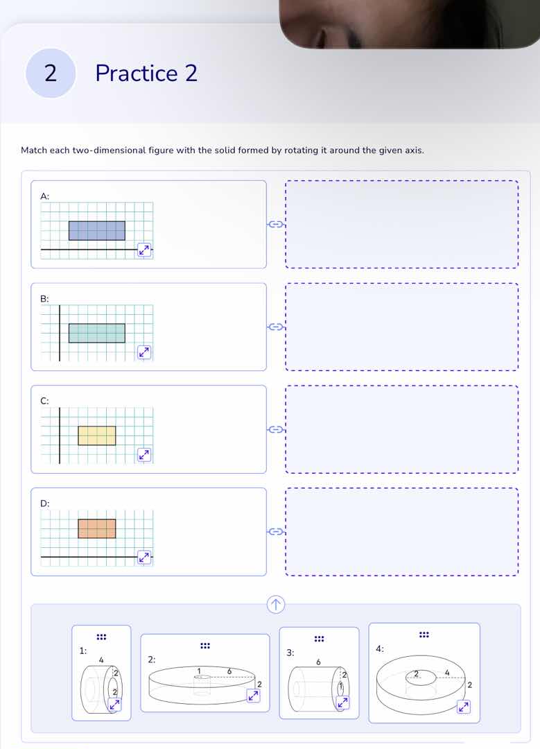 2 practice 2 match each two - dimensional figure with the solid formed …