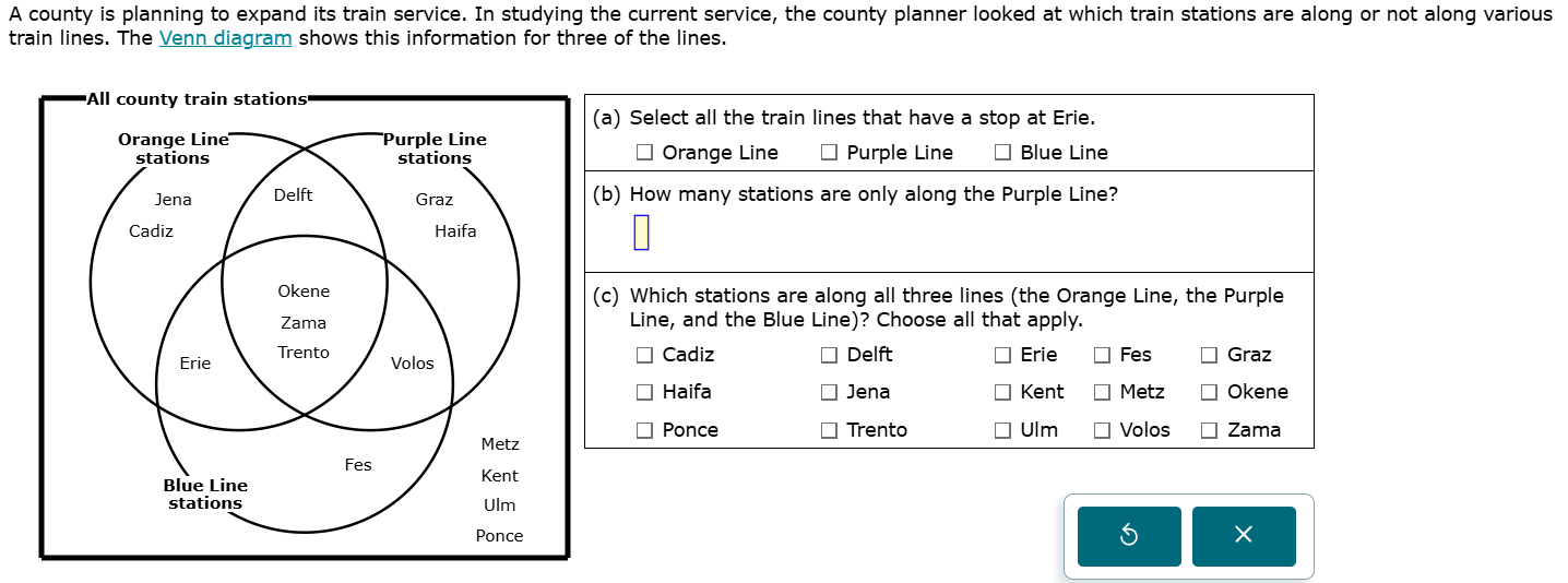 a county is planning to expand its train service. in studying the curre…