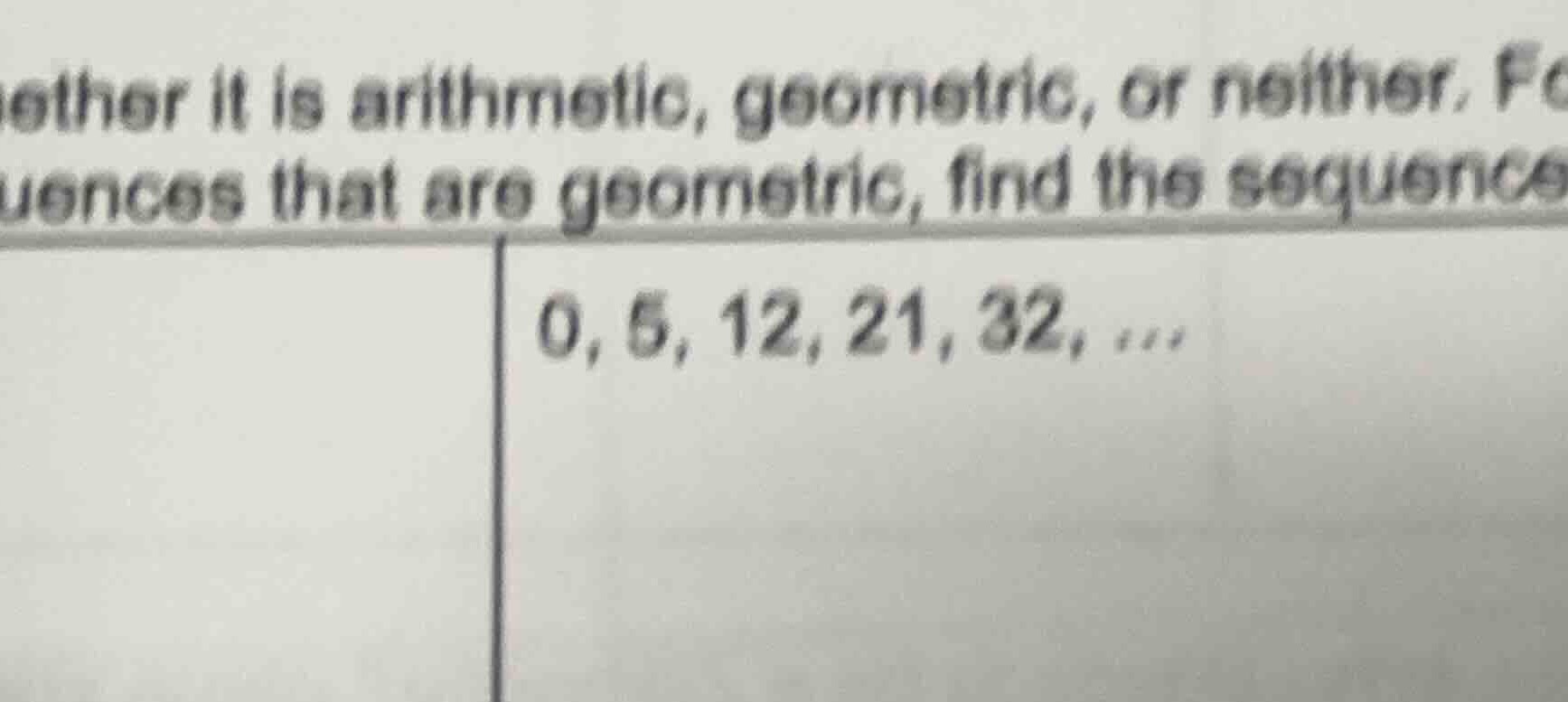 hether it is arithmetic, geometric, or neither. f uences that are geome…