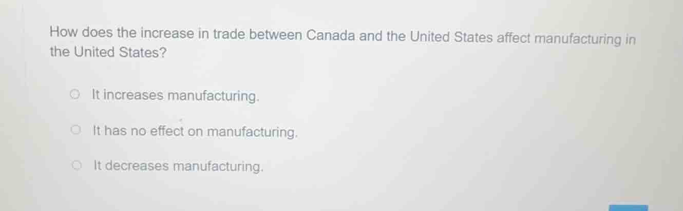 how does the increase in trade between canada and the united states aff…