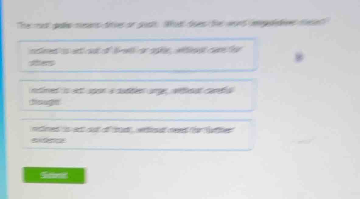 the root puls means drive or push. what does the word impulsive mean?in…