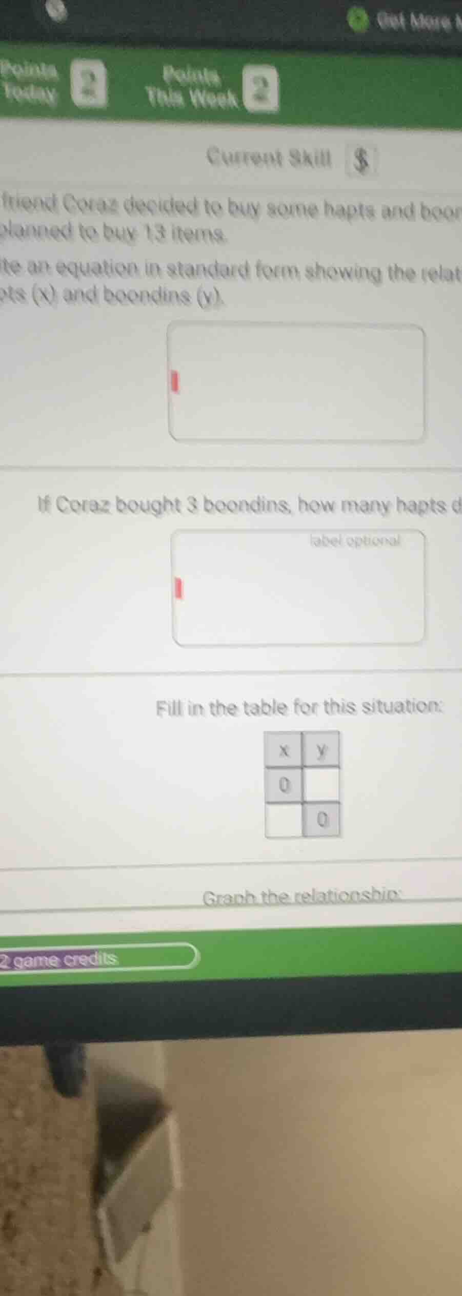 current skill $friend coraz decided to buy some hapts and boonplanned t…