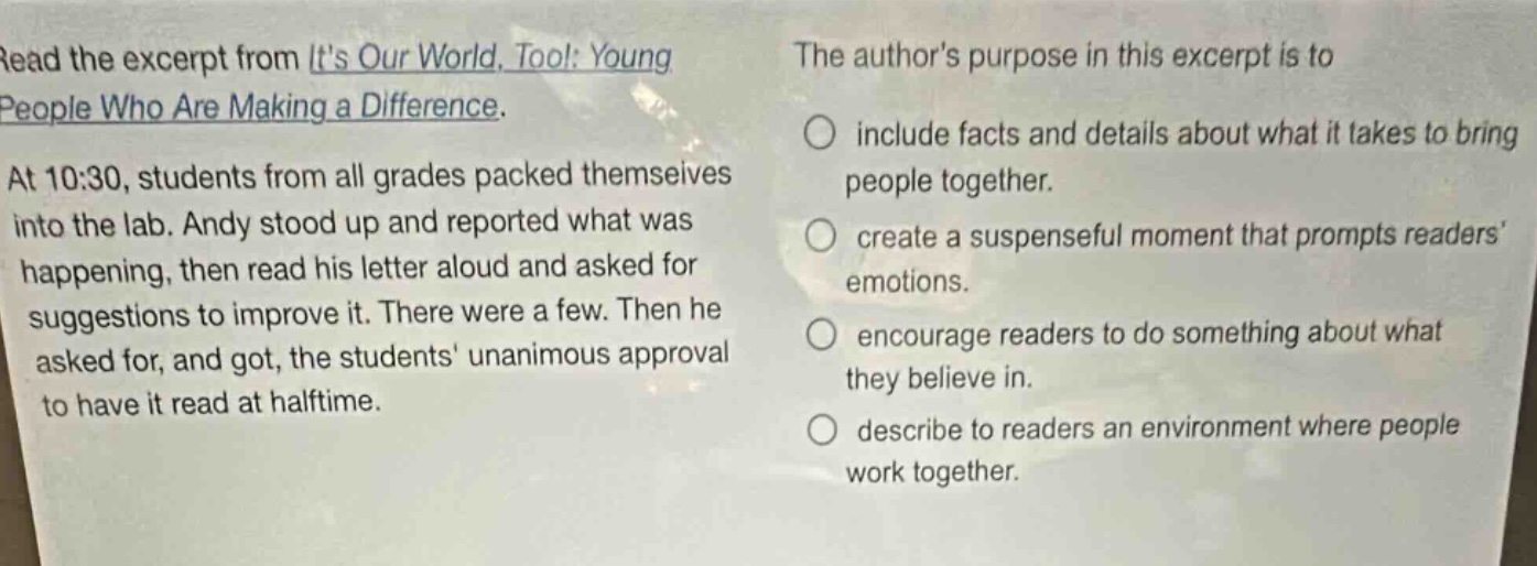 read the excerpt from its our world, too!: young people who are making …