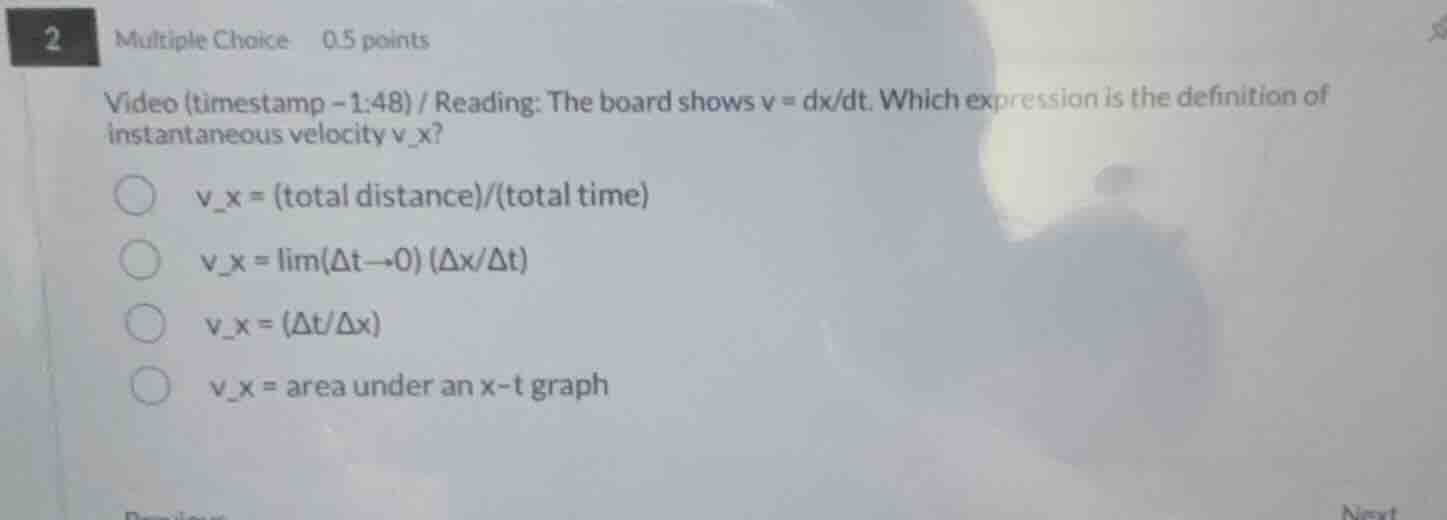 2 multiple choice 0.5 points video (timestamp -1:48) / reading: the boa…