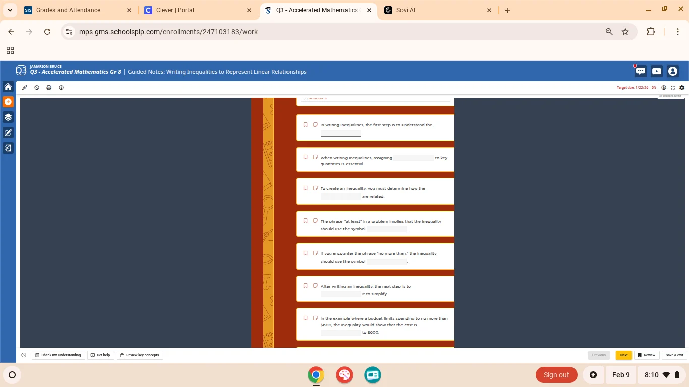 jamarion bruce q3 - accelerated mathematics gr 8 | guided notes: writin…