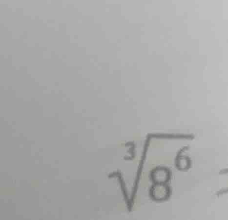 $\\sqrt3{8^{6}}$