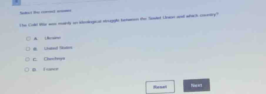 select the correct answer the cold war was mainly an ideological strugg…