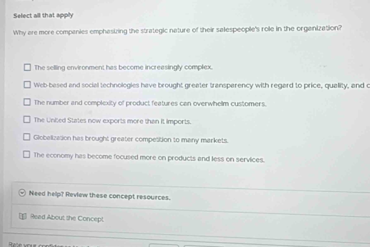 select all that apply why are more companies emphasizing the strategic …