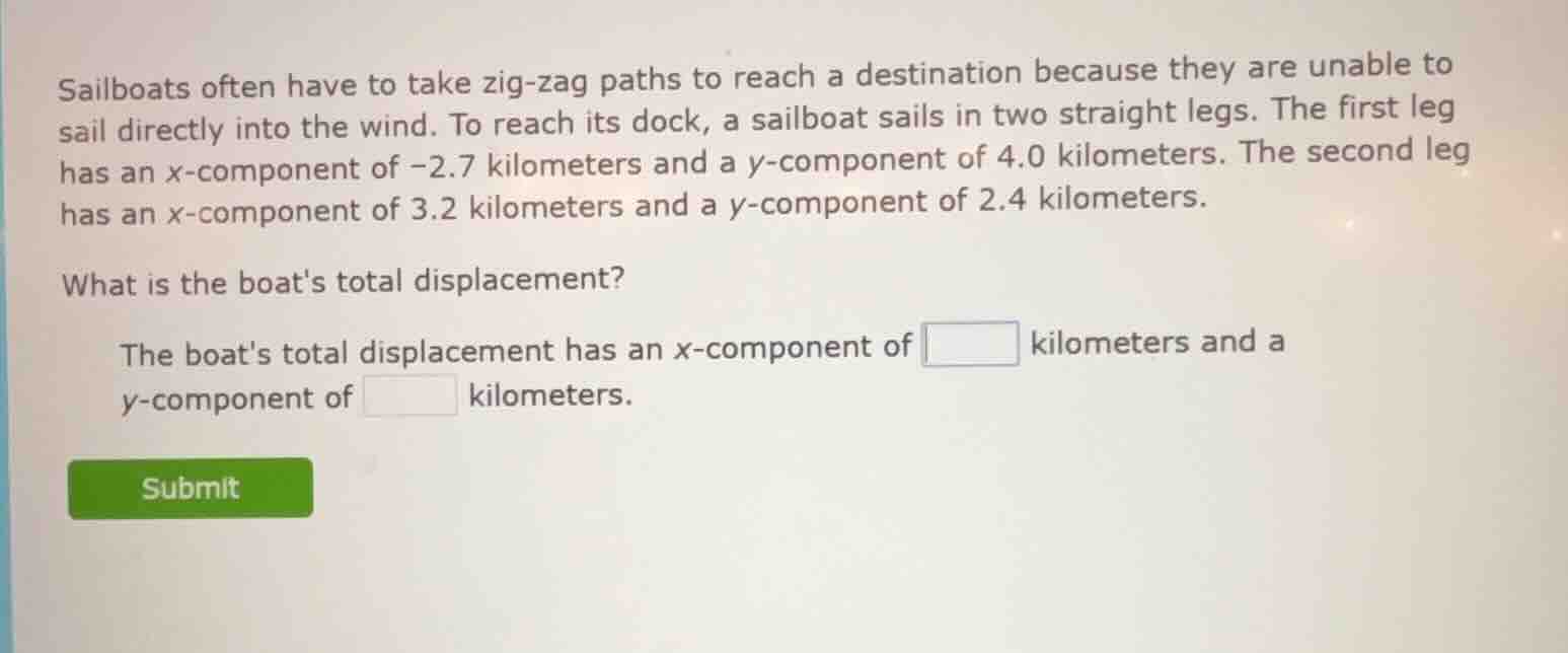 sailboats often have to take zig-zag paths to reach a destination becau…