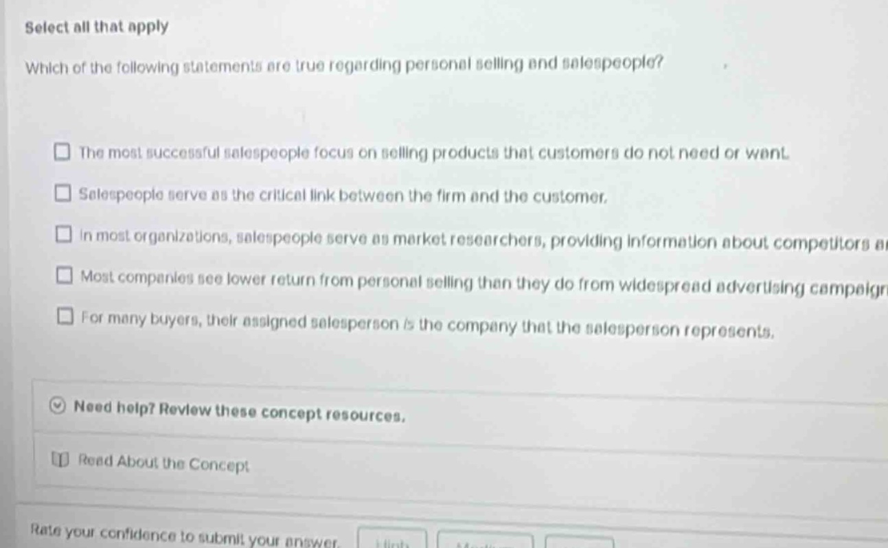 select all that apply which of the following statements are true regard…