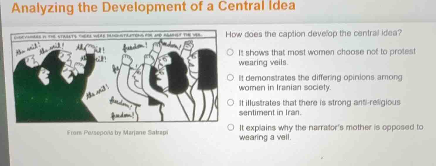 analyzing the development of a central idea everywhere in the streets t…