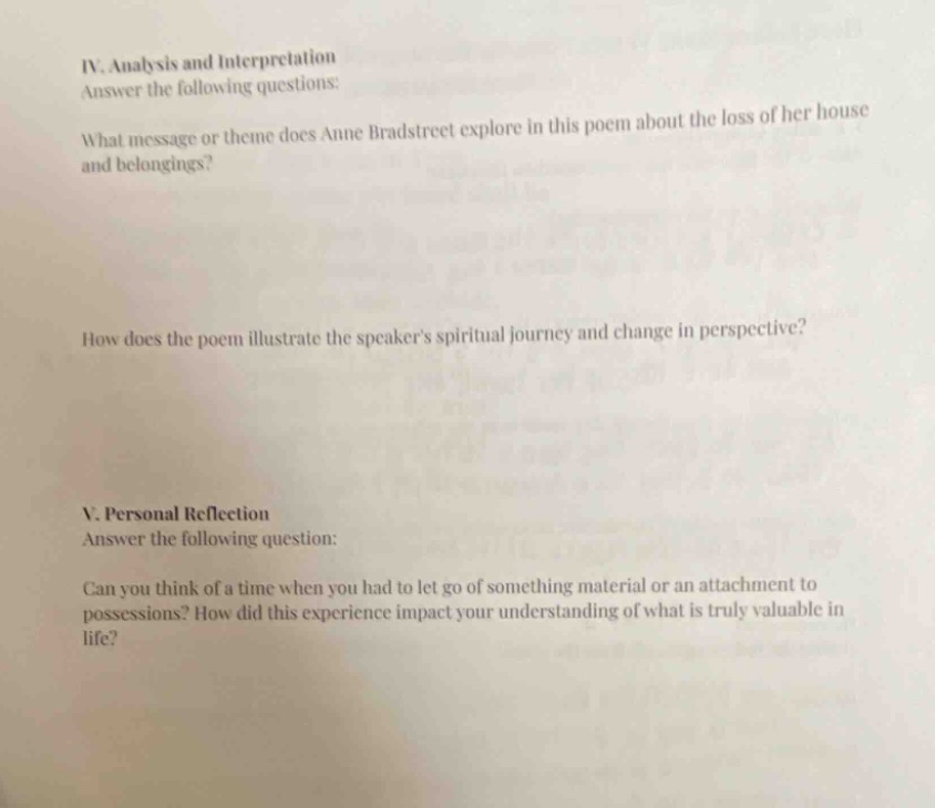iv. analysis and interpretation answer the following questions: what me…