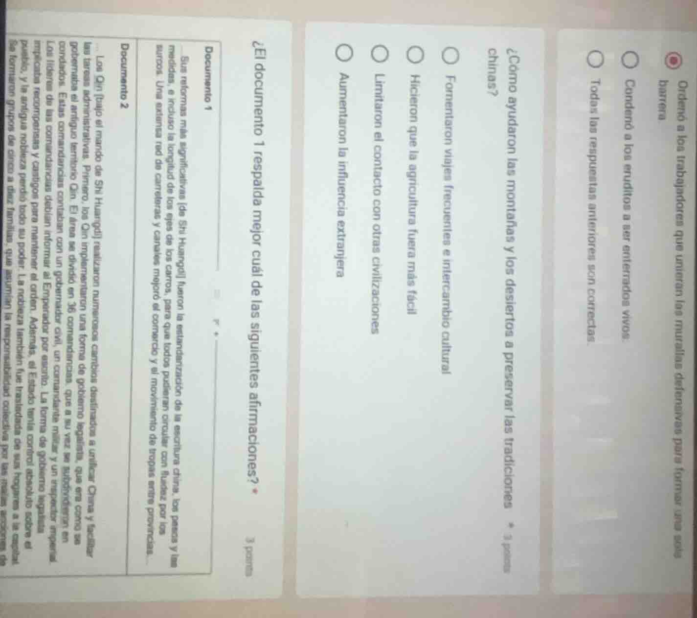 ordenó a los trabajadores que unieran las murallas defensivas para form…