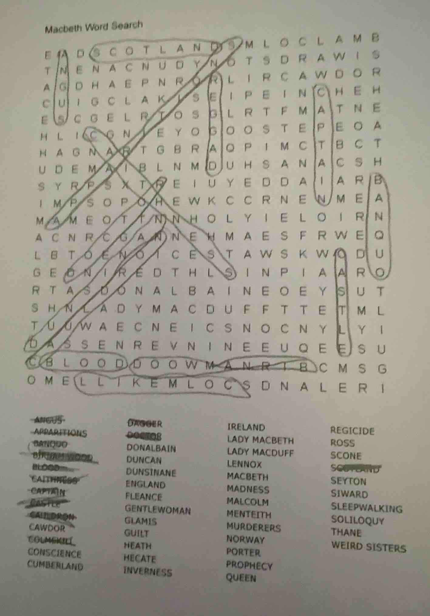 macbeth word search e a d s c o t l a n d s m l o c l a m b t n e n a c…