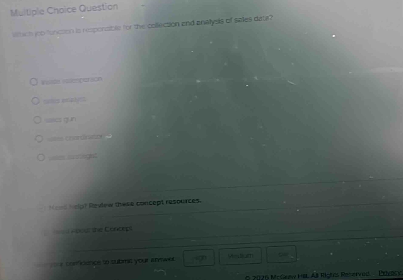 multiple choice question which job function is responsible for the coll…