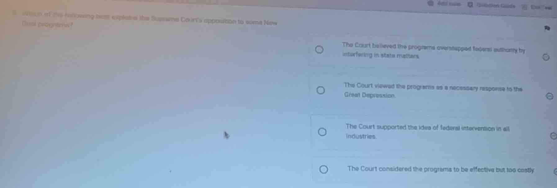 which of the following best explains the supreme courts opposition to s…