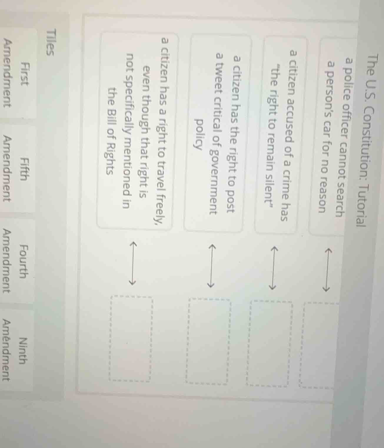 the u.s. constitution: tutorial a police officer cannot search a person…