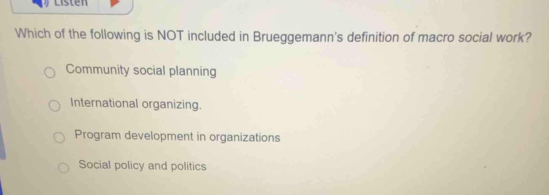 which of the following is not included in brueggemanns definition of ma…