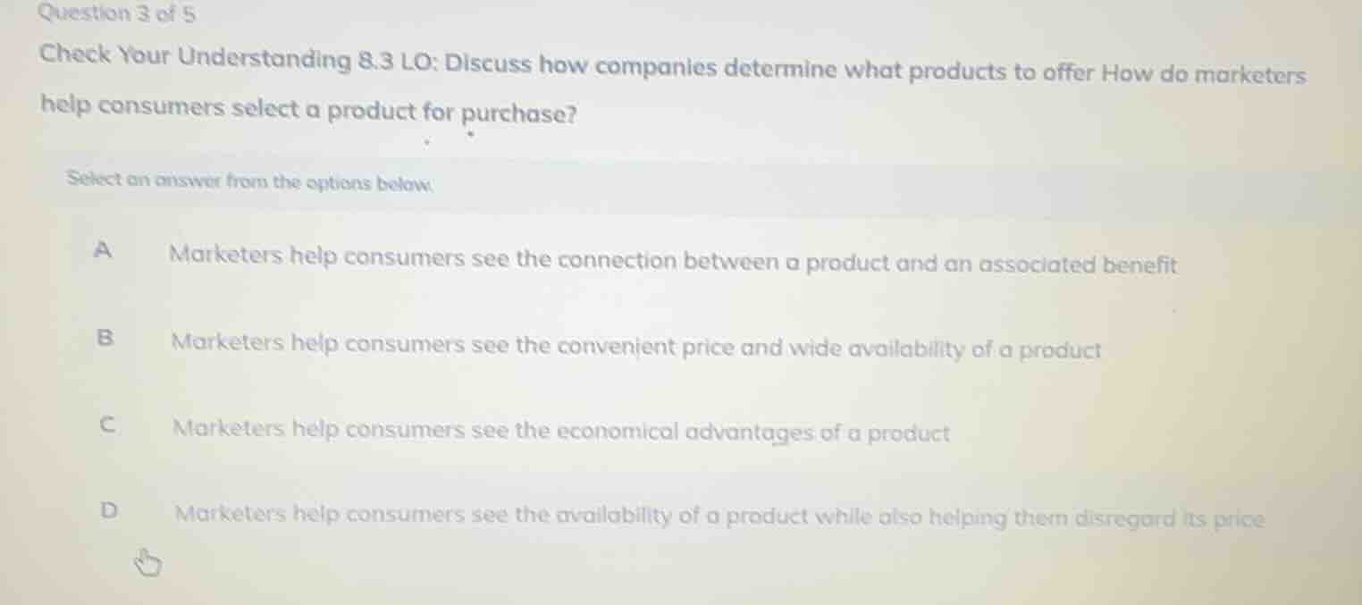 question 3 of 5 check your understanding 8.3 lo: discuss how companies …