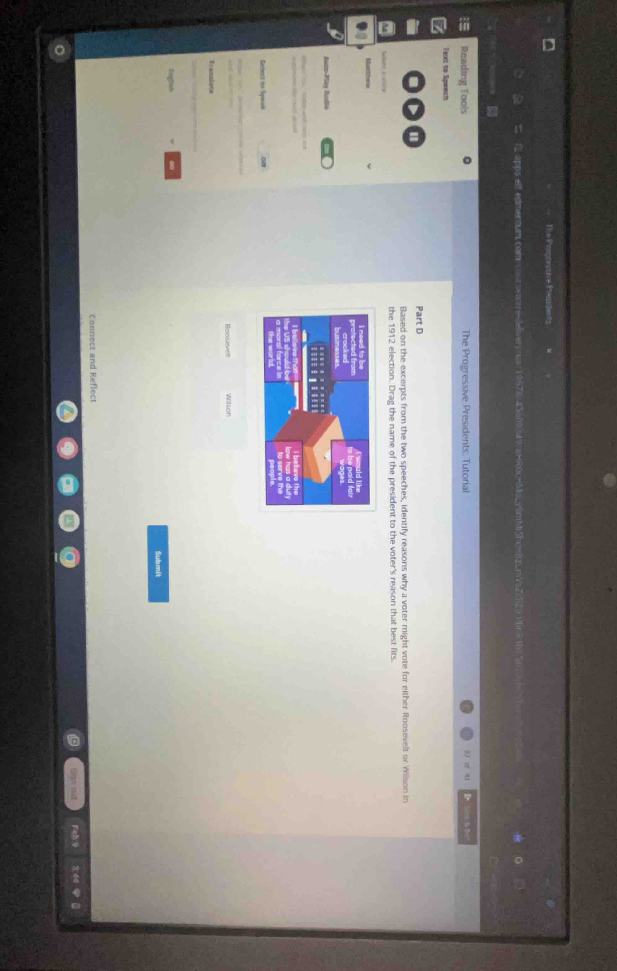 the progressive presidents: tutorial part d based on the excerpts from …