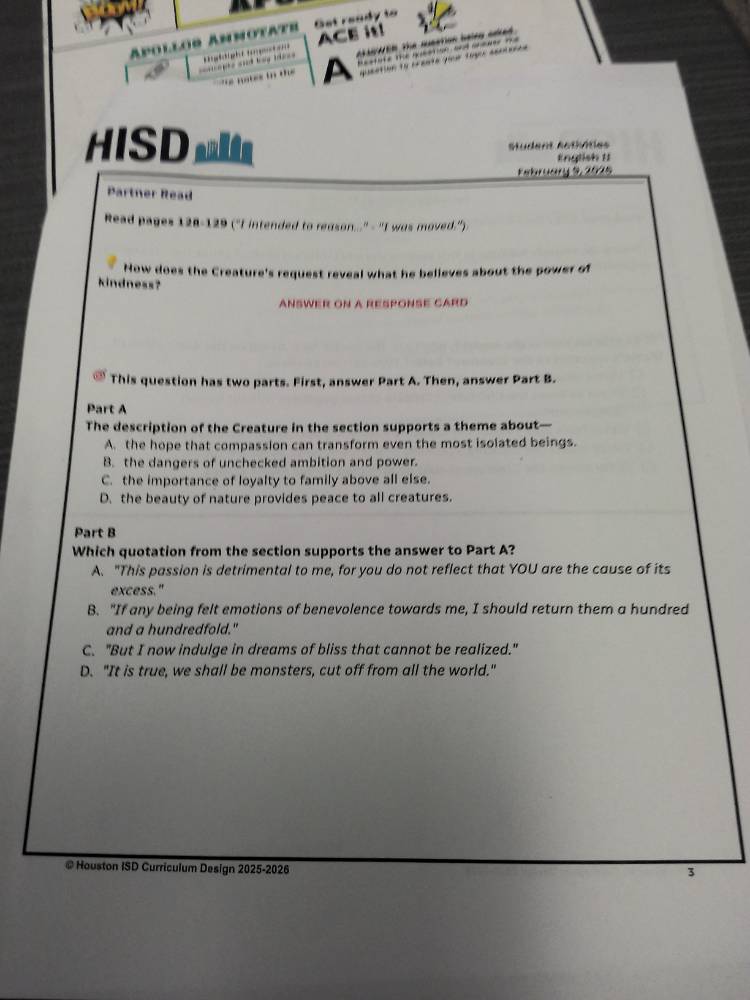 hisdstudent activitiesenglish iifebruary 9, 2026partner readread pages …