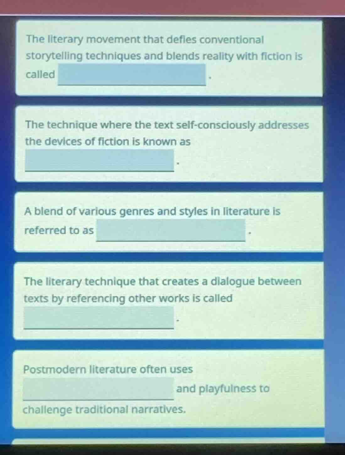 the literary movement that defies conventional storytelling techniques …