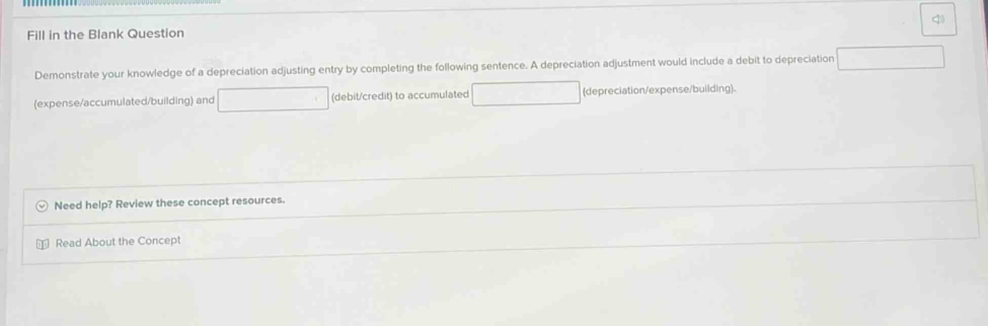 fill in the blank question demonstrate your knowledge of a depreciation…