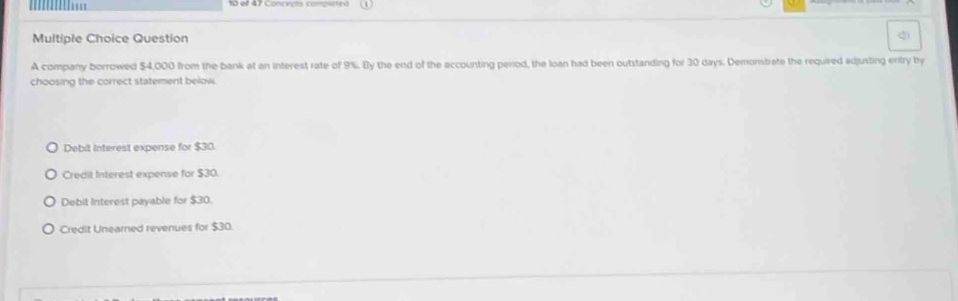 multiple choice question a company borrowed $4,000 from the bank at an …