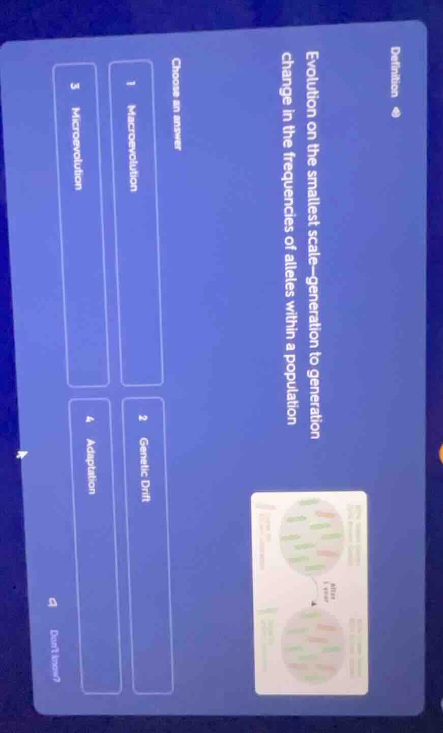 definitionevolution on the smallest scale—generation to generation chan…