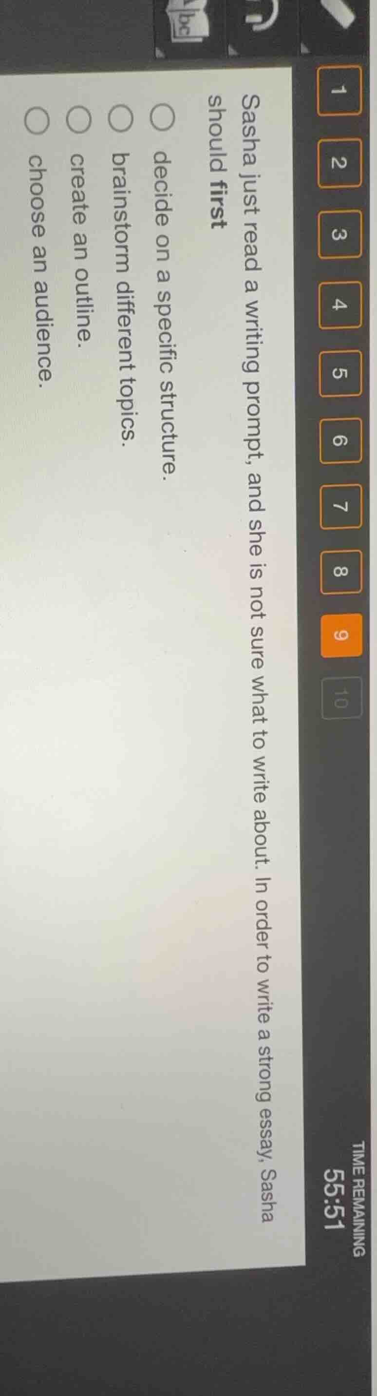 sasha just read a writing prompt, and she is not sure what to write abo…