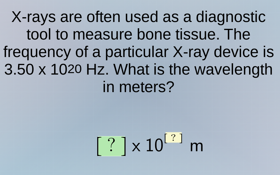 x-rays are often used as a diagnostic tool to measure bone tissue. the …