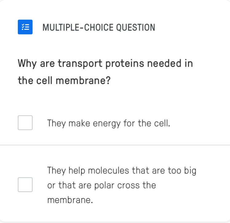 multiple-choice question why are transport proteins needed in the cell …