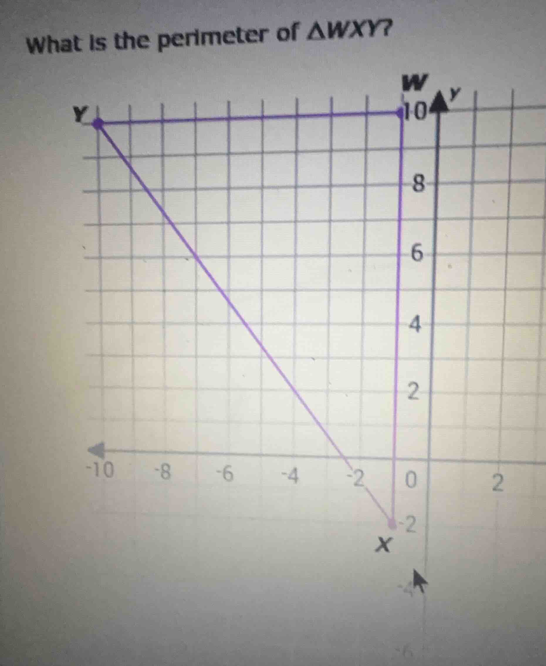 what is the perimeter of $delta wxy$?