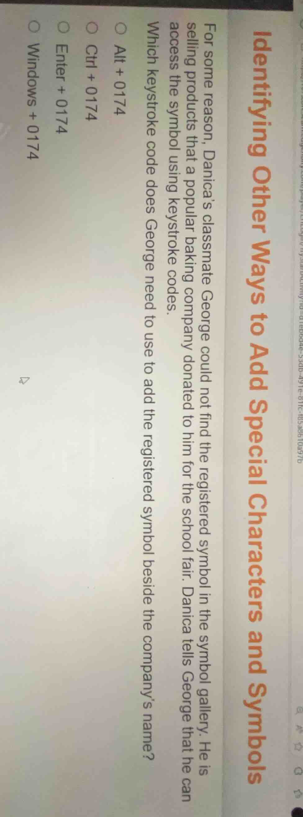 identifying other ways to add special characters and symbols for some r…