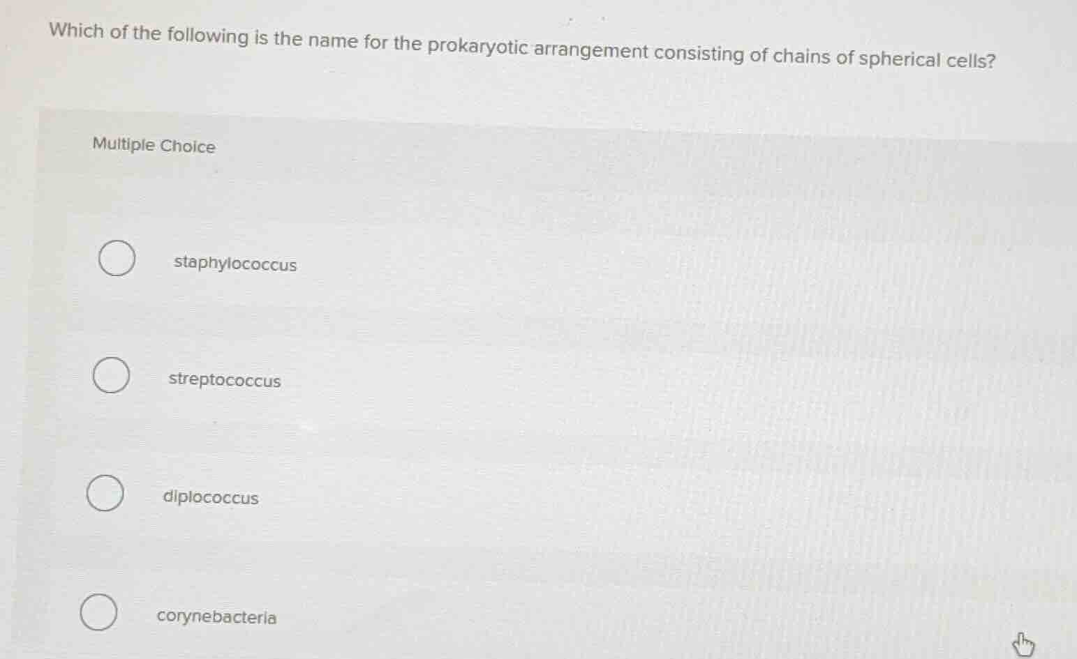 which of the following is the name for the prokaryotic arrangement cons…