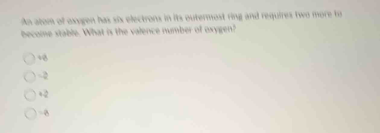 an atom of oxygen has six electrons in its outermost ring and requires …