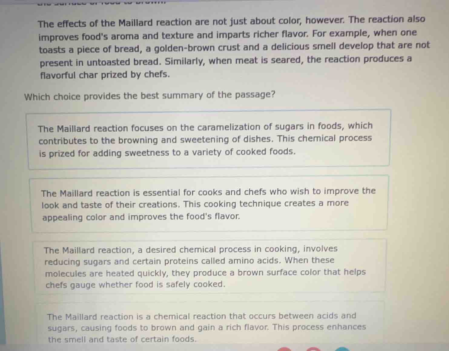 the effects of the maillard reaction are not just about color, however.…