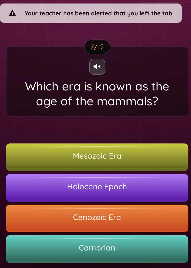 ⚠️ your teacher has been alerted that you left the tab. 7/12 which era …