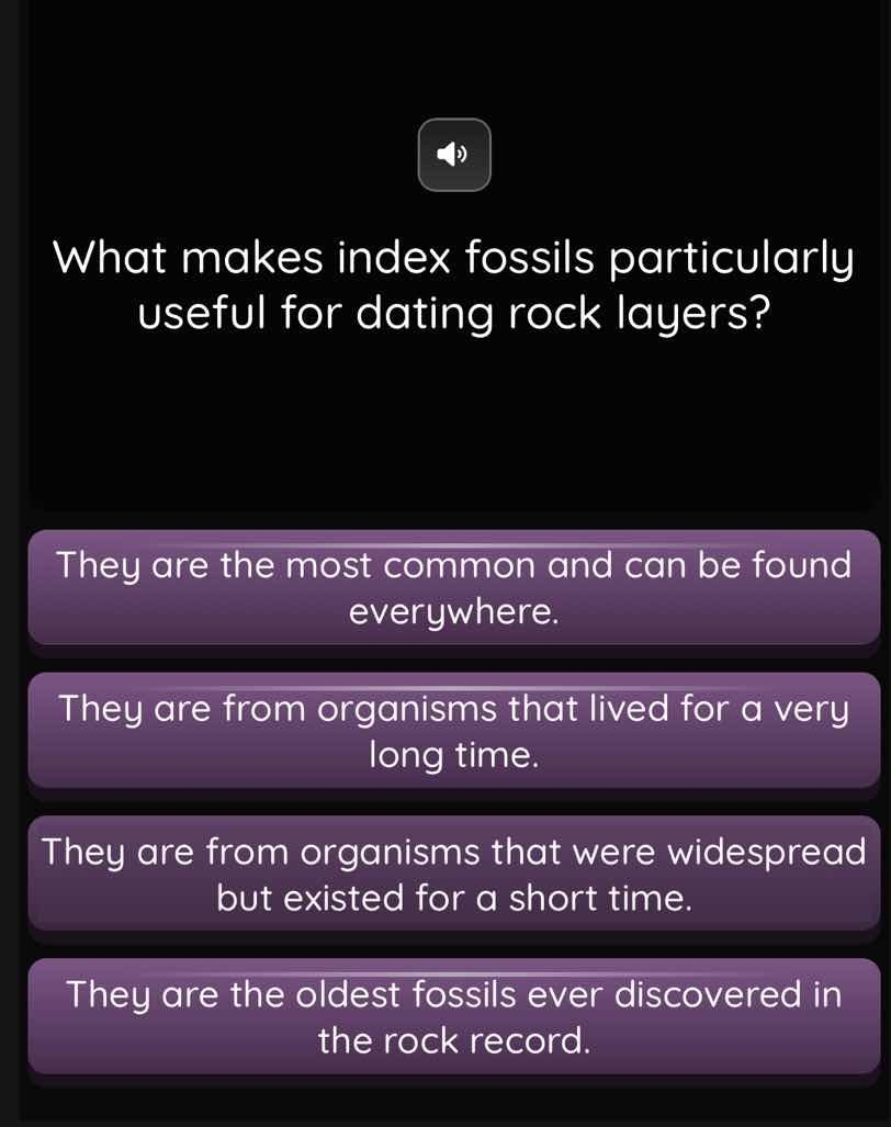 what makes index fossils particularly useful for dating rock layers? th…