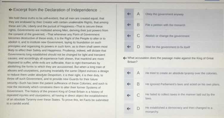 ★ excerpt from the declaration of independence we hold these truths to …