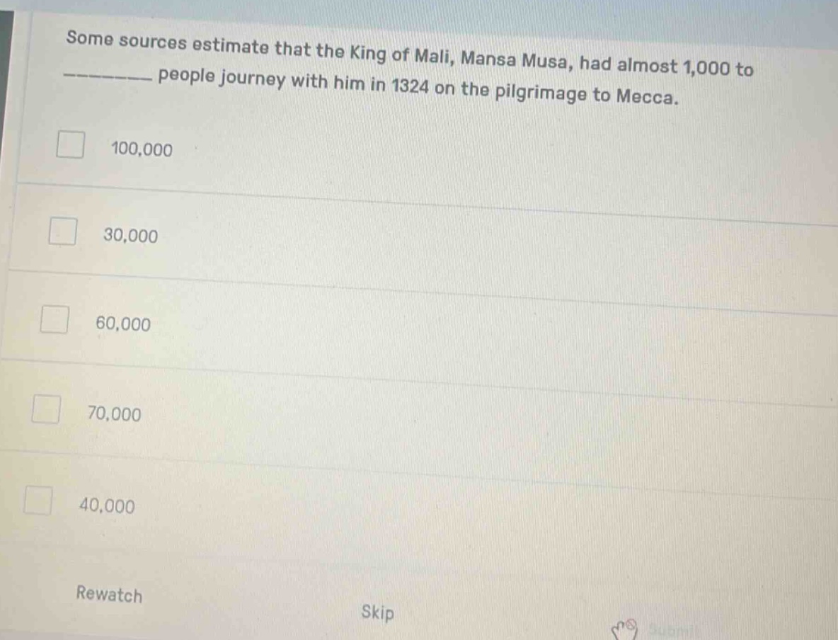 some sources estimate that the king of mali, mansa musa, had almost 1,0…