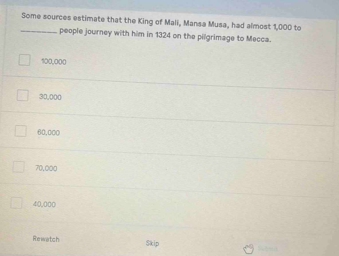 some sources estimate that the king of mali, mansa musa, had almost 1,0…