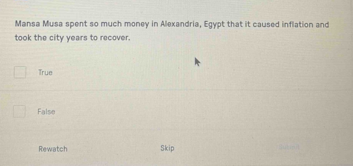 mansa musa spent so much money in alexandria, egypt that it caused infl…