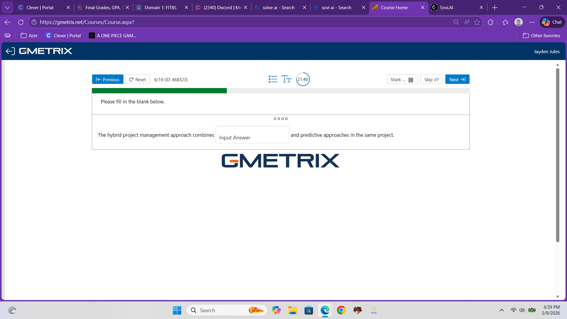 please fill in the blank below.the hybrid project management approach c…