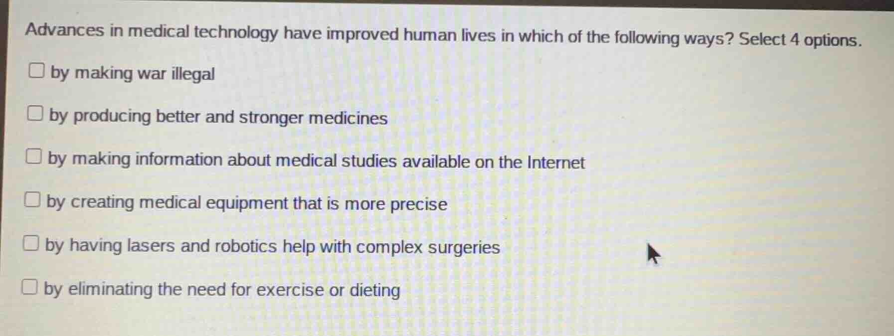 advances in medical technology have improved human lives in which of th…