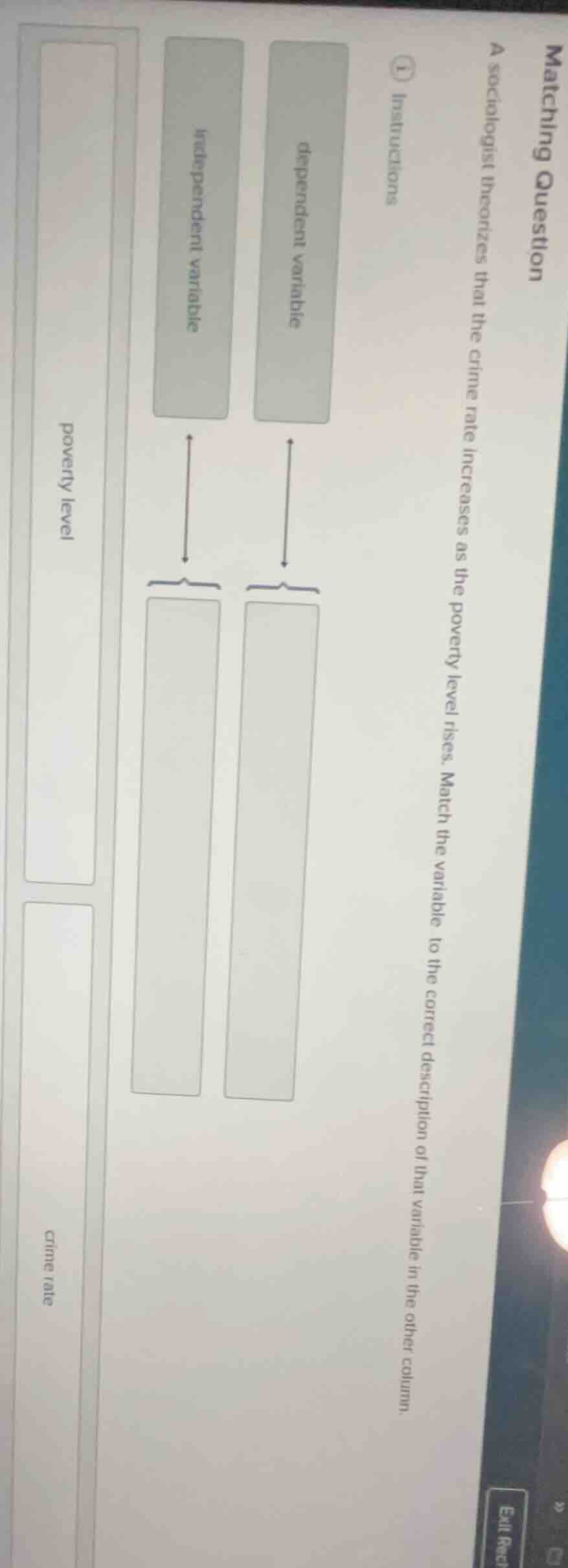 matching question a sociologist theorizes that the crime rate increases…