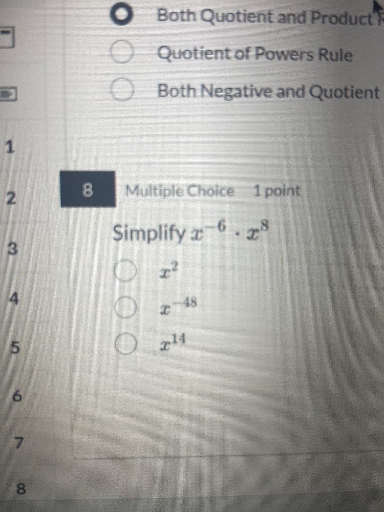 both quotient and productquotient of powers ruleboth negative and quoti…