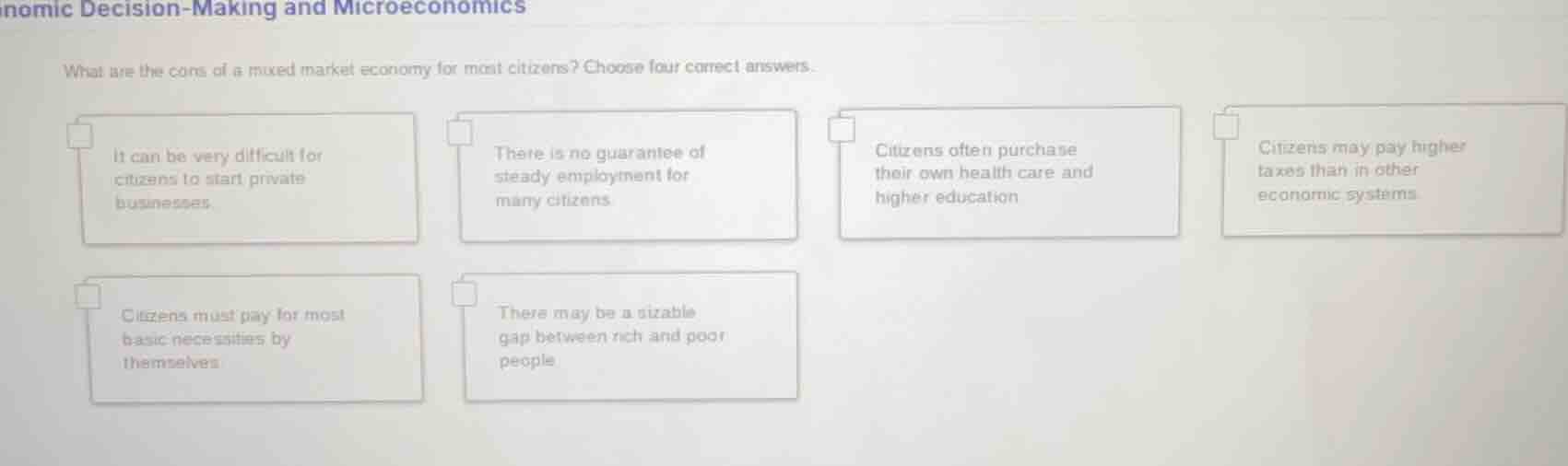 nomic decision-making and microeconomics what are the cons of a mixed m…