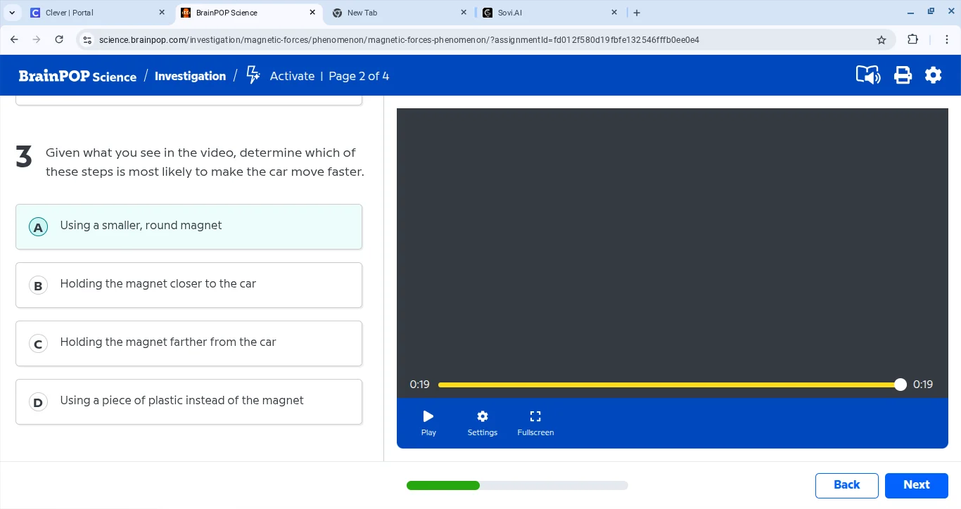 3 given what you see in the video, determine which of these steps is mo…